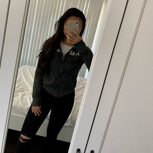 Hollister Logo Graphic Full-Zip Hoodie